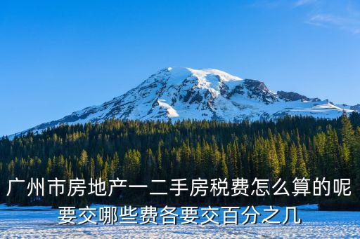 廣州購買二手房費(fèi)用，在廣州1般的2手房2房1廳的大概要多少錢可以買到