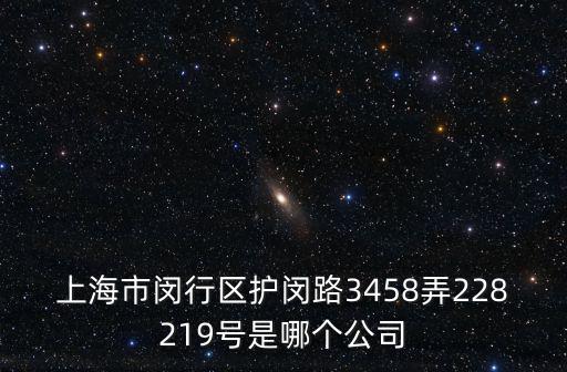 上海市閔行區(qū)護(hù)閔路3458弄228219號是哪個公司