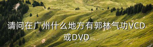 郭林氣功廣州，廣州哪個地方有氣功法可學