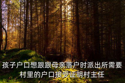 重慶市小孩落戶跟著媽媽，重慶市萬州區(qū)小孩的戶口可以跟媽嗎