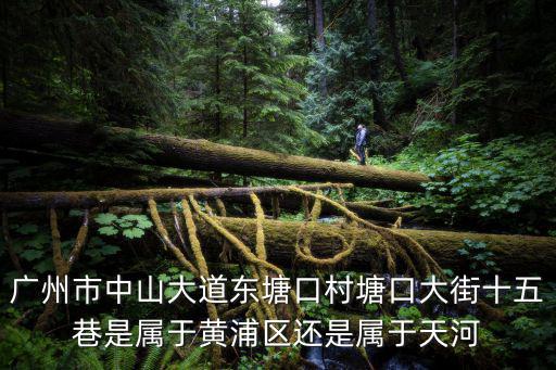 廣州市中山大道東塘口村塘口大街十五巷是屬于黃浦區還是屬于天河