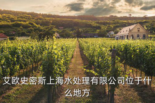 艾歐史密斯上海水處理有限公司位于什么地方