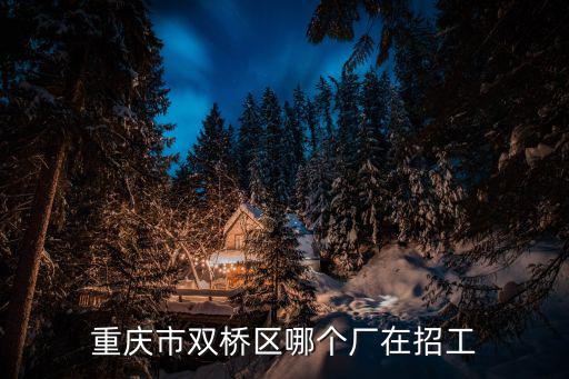重慶市雙橋區哪個廠在招工
