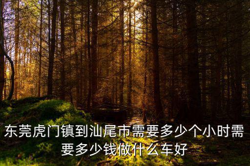 東莞虎門鎮到汕尾市需要多少個小時需要多少錢做什么車好