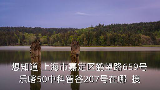 想知道 上海市嘉定區(qū)鶴望路659號樂喀50中科智谷207號在哪  搜