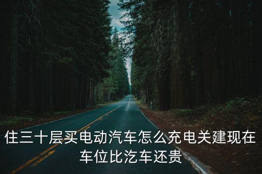 住三十層買電動汽車怎么充電關建現在車位比汔車還貴