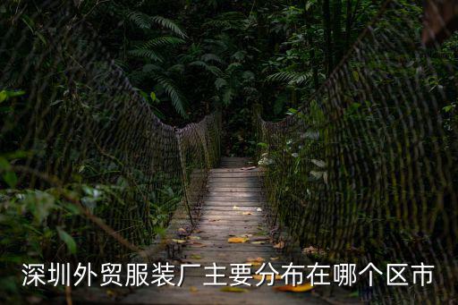 深圳外貿(mào)服裝廠主要分布在哪個區(qū)市