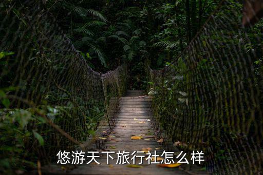 悠游天下旅行社怎么樣