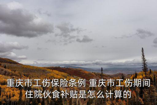重慶市工傷保險條例 重慶市工傷期間住院伙食補貼是怎么計算的