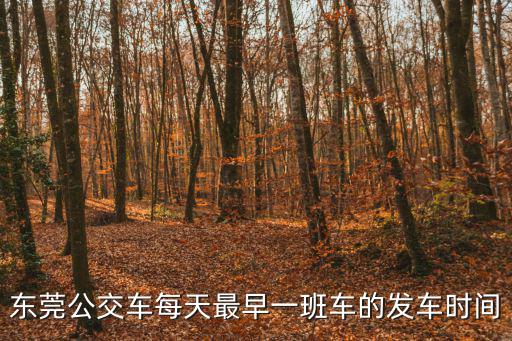 東莞公交車每天最早一班車的發車時間