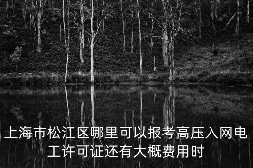 上海市松江區(qū) 電工證，松江那里可以考電工證