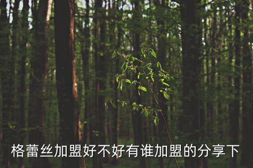 格蕾絲加盟好不好有誰(shuí)加盟的分享下