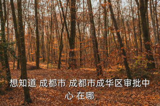 成都市成華區(qū)社工中心，想知道 成都市 成都市成華區(qū)審批中心 在哪