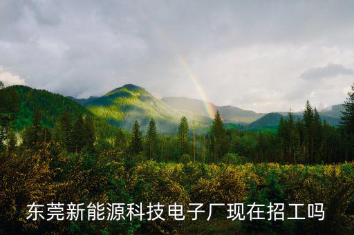 東莞新能源科技電子廠現在招工嗎