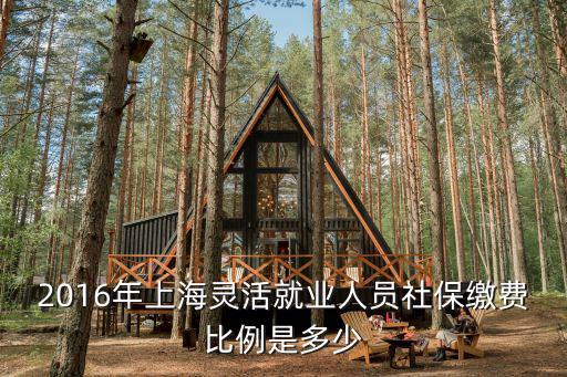 上海市社保費率調整2016，2016年上海靈活就業人員社保繳費比例是多少
