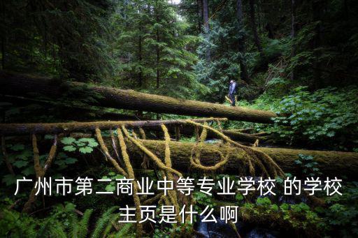 廣州市第二商業中等專業學校 的學校主頁是什么啊