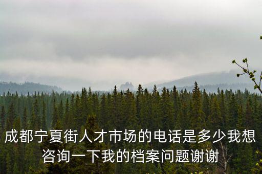 成都市檔案公司電話，求成都市武侯區人才交流中心存儲大學畢業生檔案的聯系電話謝