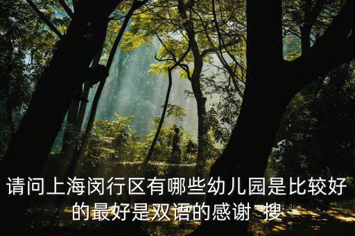 上海市閔行區(qū)私立幼兒園排名，閔行區(qū)哪個幼兒園最好