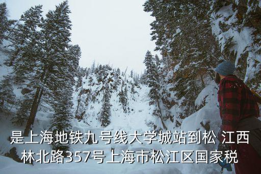 是上海地鐵九號線大學城站到松 江西林北路357號上海市松江區國家稅