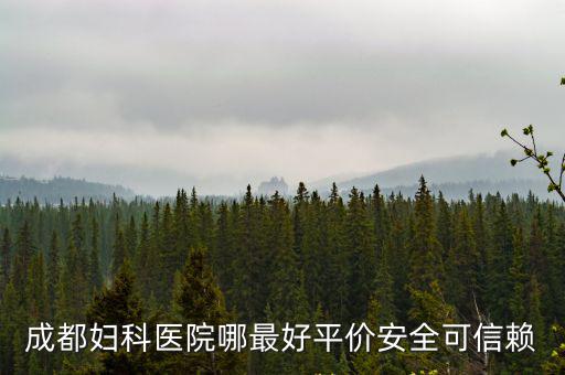 成都婦科醫(yī)院哪最好平價(jià)安全可信賴