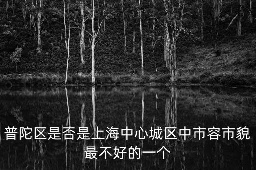 普陀區是否是上海中心城區中市容市貌最不好的一個