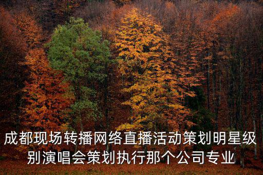 成都現(xiàn)場(chǎng)轉(zhuǎn)播網(wǎng)絡(luò)直播活動(dòng)策劃明星級(jí)別演唱會(huì)策劃執(zhí)行那個(gè)公司專業(yè)