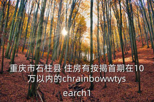 重慶市石柱縣 住房有按揭首期在10萬以內(nèi)的chrainbowwtysearch1