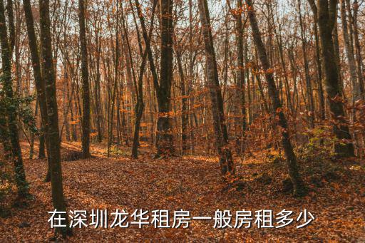 在深圳龍華租房一般房租多少