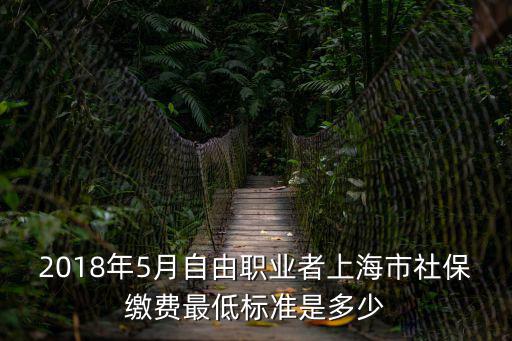 2018年5月自由職業者上海市社保繳費最低標準是多少