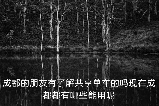 成都市的白色共享單車，成都頂點單車在哪兒