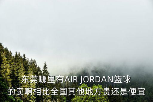 東莞哪里有AIR JORDAN籃球的賣啊相比全國其他地方貴還是便宜