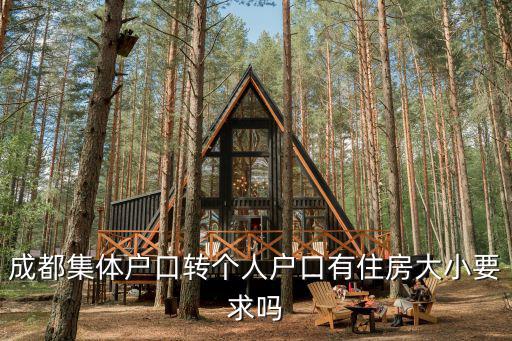 成都集體戶口轉個人戶口有住房大小要求嗎