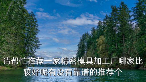 請幫忙推薦一家精密模具加工廠哪家比較好呢有沒有靠譜的推薦個