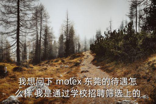 東莞京華學(xué)校招聘信息，我想問下 molex 東莞的待遇怎么樣 我是通過學(xué)校招聘篩選上的