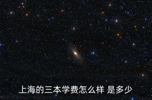 上海的三本學費怎么樣 是多少