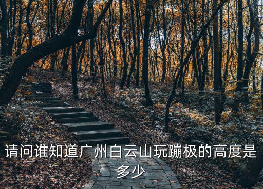 請問誰知道廣州白云山玩蹦極的高度是多少