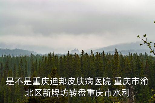 是不是重慶迪邦皮膚病醫院 重慶市渝北區新牌坊轉盤重慶市水利