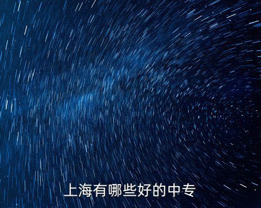上海有哪些好的中專
