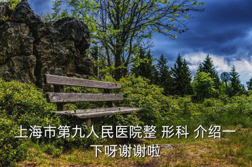 上海市第九人民醫(yī)院整 形科 介紹一下呀謝謝啦