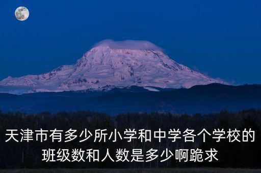 天津市有多少所小學和中學各個學校的班級數和人數是多少啊跪求