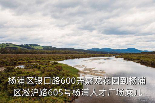 楊浦區(qū)銀口路600弄嘉龍花園到楊浦區(qū)淞滬路605號(hào)楊浦人才廣場(chǎng)乘幾