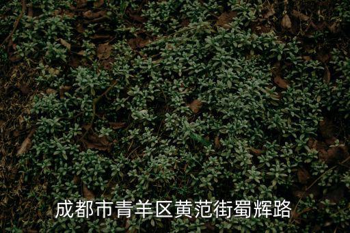 成都市青羊區黃范街蜀輝路