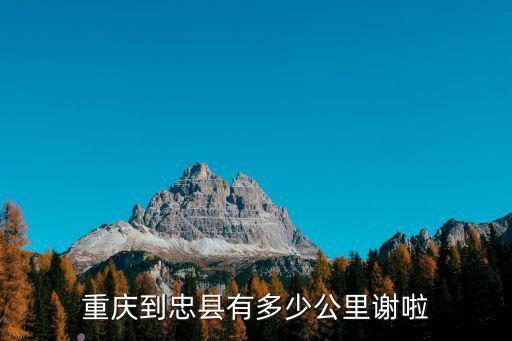 重慶市忠縣檔案信息網，重慶到忠縣有多少公里謝啦
