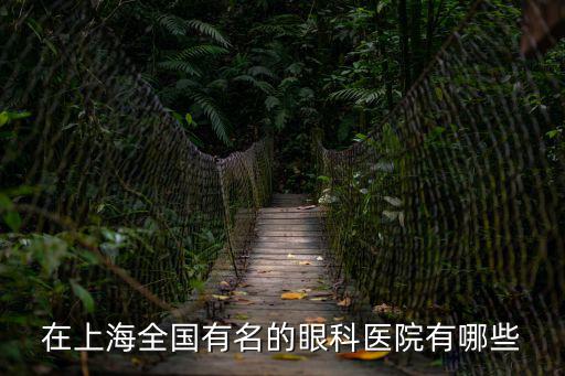 上海市全國眼科中心，在上海全國著名的眼科醫院有哪些