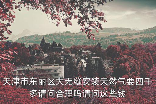 天津市東麗區大無縫安裝天然氣要四千多請問合理嗎請問這些錢