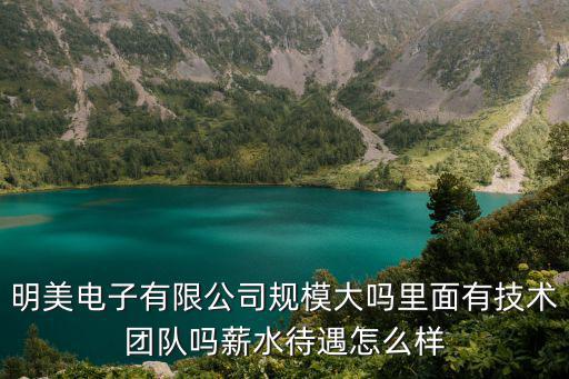 明美電子有限公司規模大嗎里面有技術團隊嗎薪水待遇怎么樣
