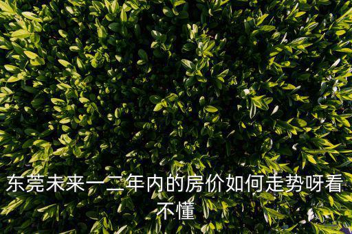 東莞南站房價(jià)怎么樣，東莞未來一二年內(nèi)的房價(jià)如何走勢(shì)呀看不懂