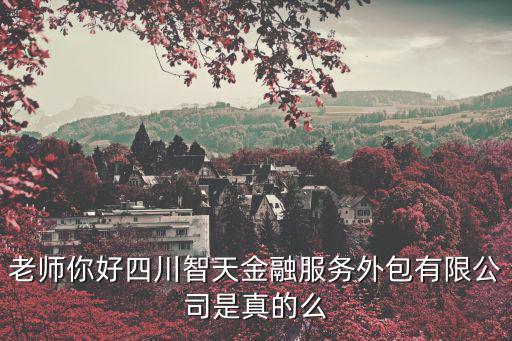 成都市金達利金融外包服務，老師你好四川智天金融服務外包有限公司是真的么