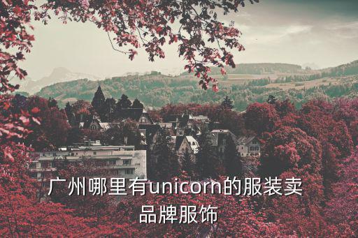 廣州 寶麗金，廣州哪里有unicorn的服裝賣 品牌服飾
