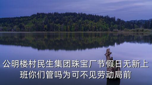 深圳公明民生珠寶，公明樓村民生集團珠寶廠節假日無新上班你們管嗎為可不見勞動局前